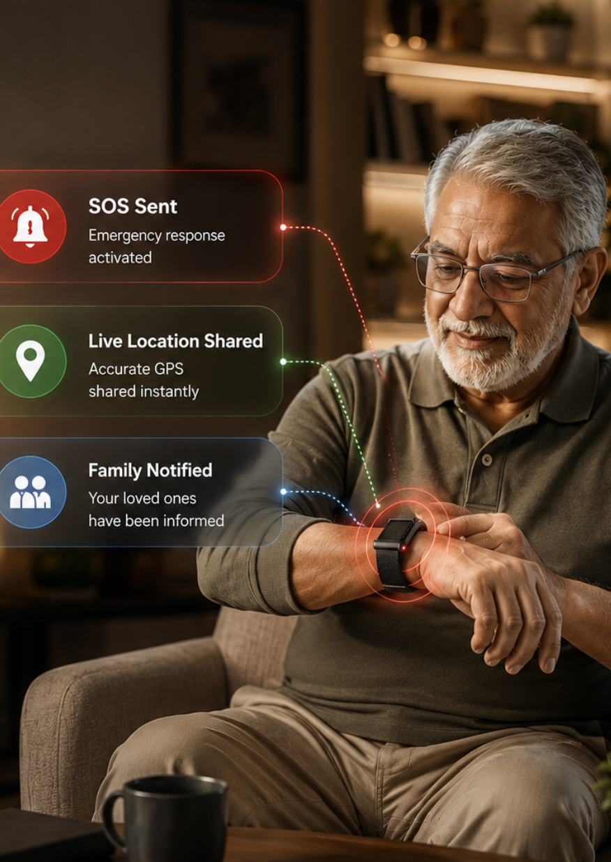 PIVVOT smart wearable device for senior health monitoring